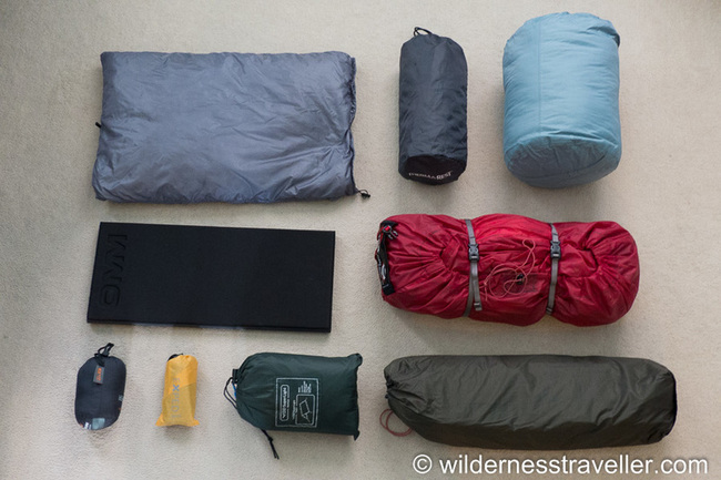 Shelter and sleeping gear