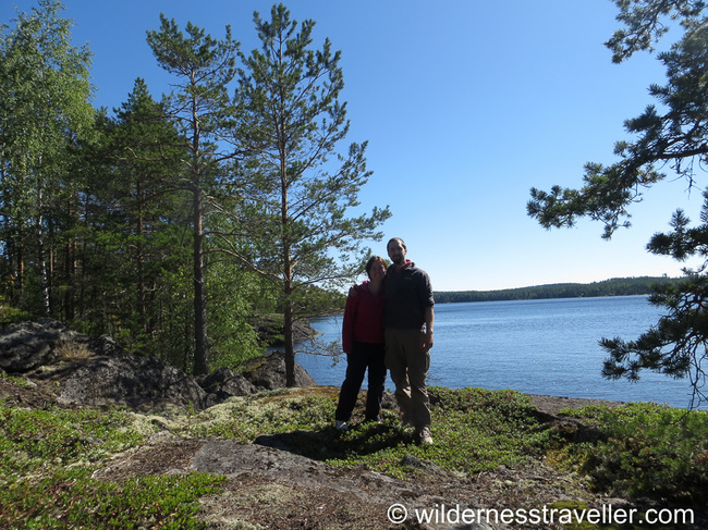 Stood on an island in Lake Saimaa