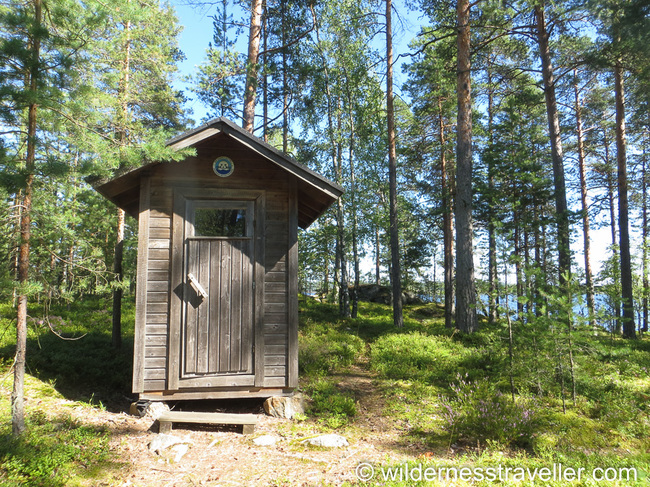 Toilet in the woods